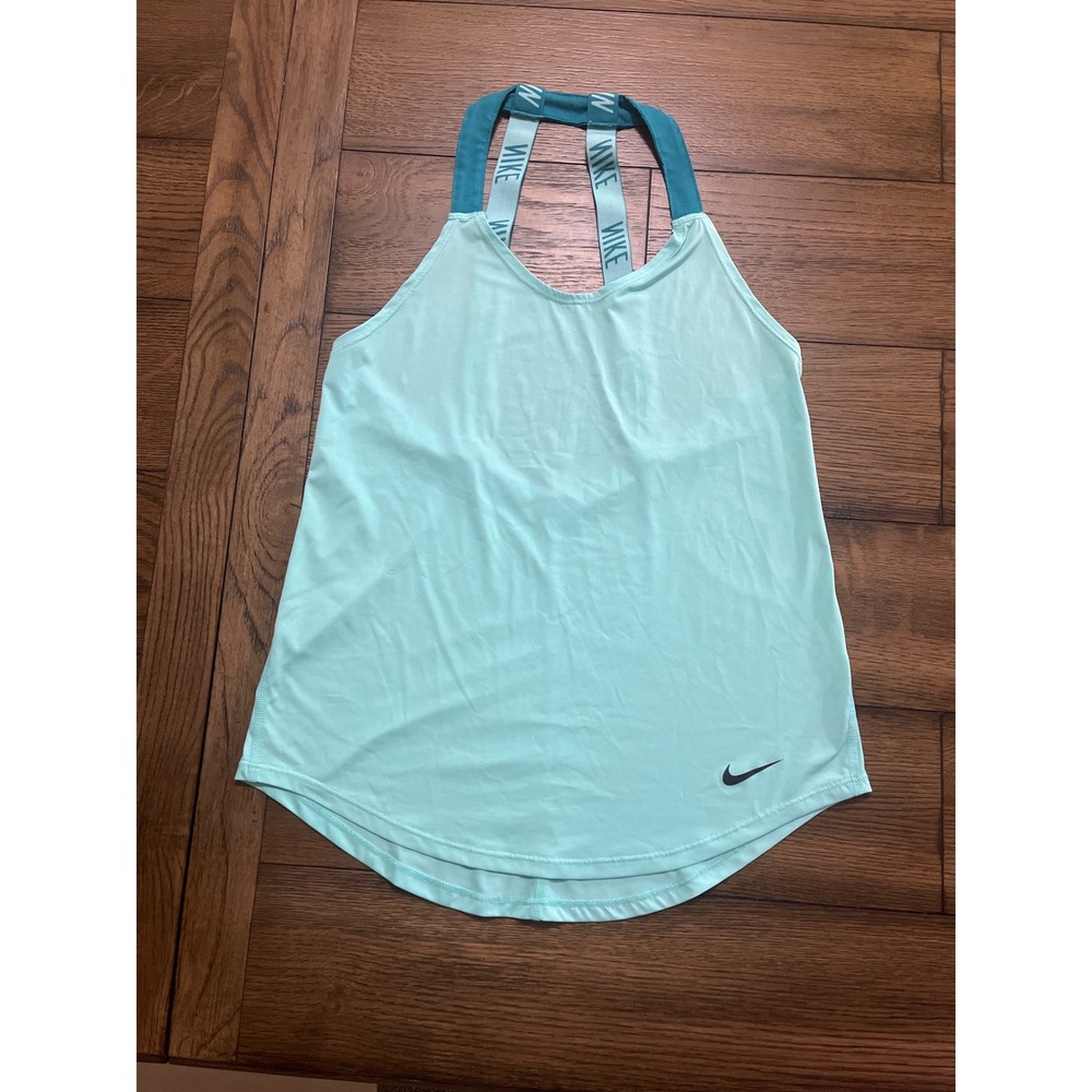 Nike Dri-FIT Tank Top Racerback Turquoise Activewear Sleeveless Athletic